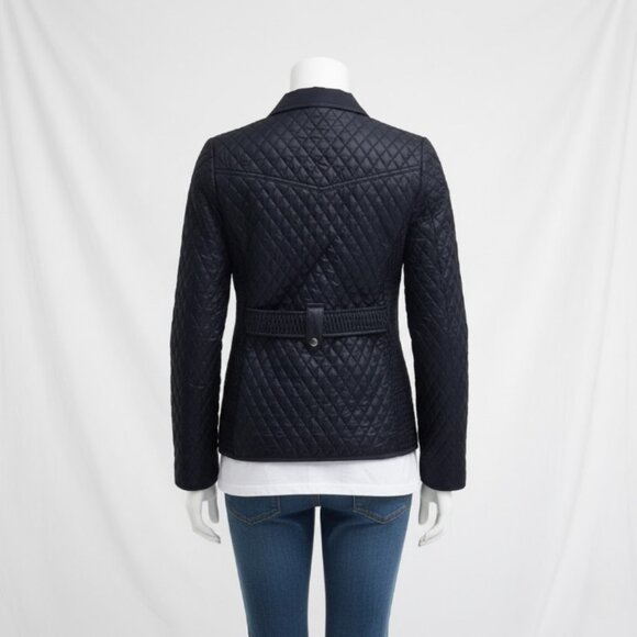 NWT Barbour Women's Swallow Quilt Dark Navy Classic Fall Jacket 6 - Picture 5 of 15